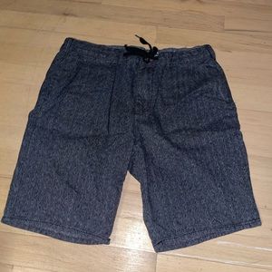 Bullhead Denim Co Mens Skinny Shorts Sz 32 California Republic Gray Drawstring